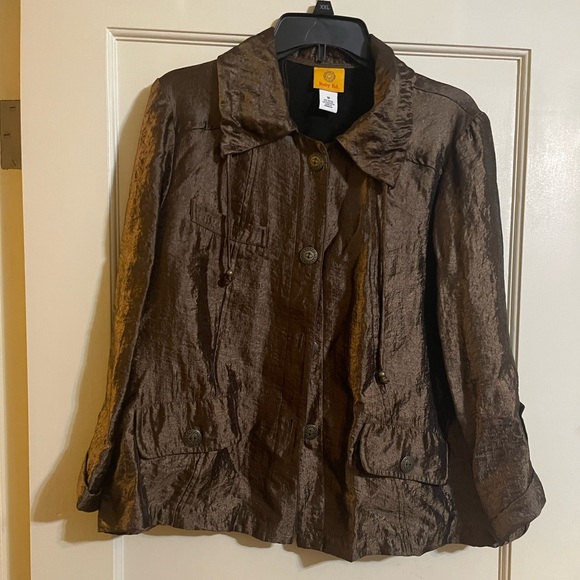 Ruby Road dark gold jacket.  Size 10. Great condition. - Picture 1 of 3